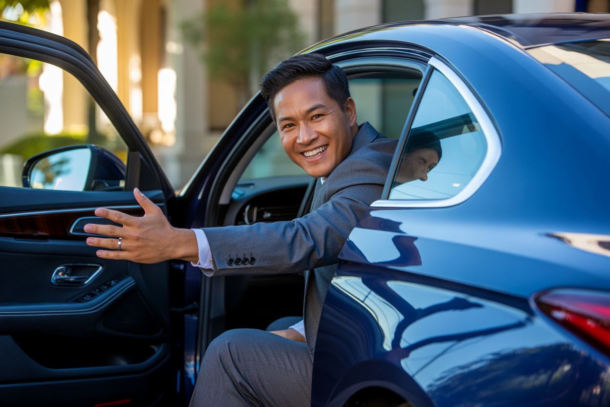 A person reviewing documents.